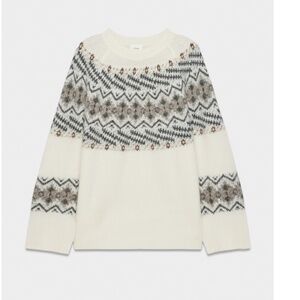 Aritzia Wilfred Harlow Merino Wool Vintage White Sweater